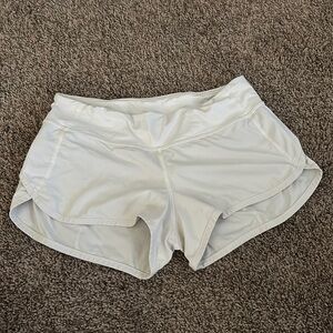 White lulu shorts